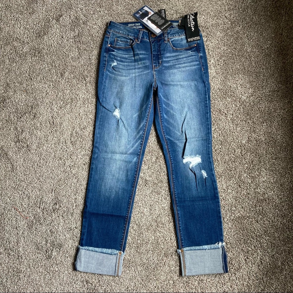 Beau and Dawson Jamie cropped jeans size 4 womens slim and sleek new with tags